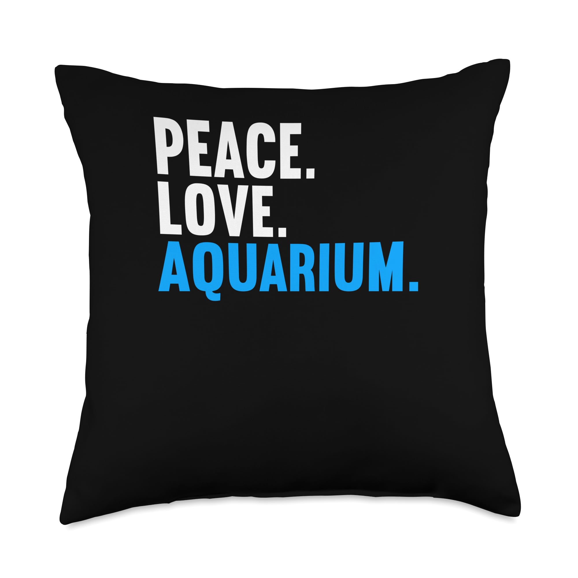 Funny Aquarium Throw Pillow