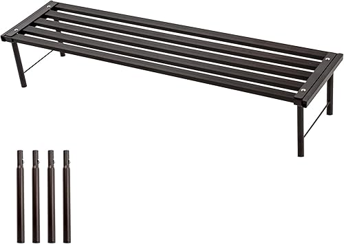 Miniatura 15 de Soporte de metal para plantas, soporte de maceta de aluminio resistente al óxido, estante de exhibición de plantas resistente para patio, balcón,