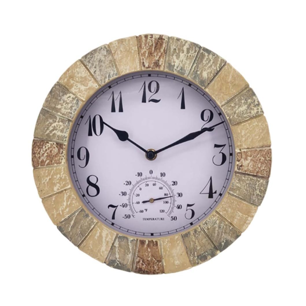 Horloge de jardin extérieure étanche pour lire l'heure sous la pluie