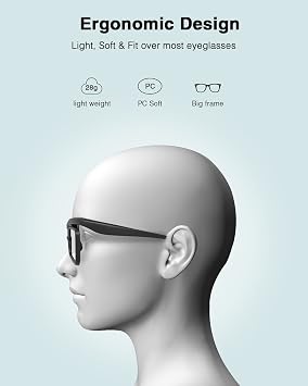 AWOL VISION DLP Link 3D Glasses (3 Packs), Rechargeable Active Shutter Eyewear compatiable with AWOL VISION LTV-2500, LTV-3500, Vanish TV & Other DLP-Link 3D projectors (3 Packs)