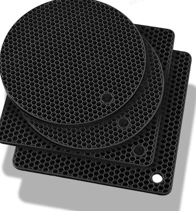 5 Piezas Posavasos de panal, Para Bebidas, Bar, Vasos, Vidrio, Resistentes al Calor
