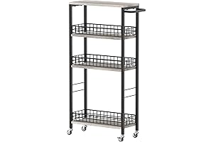 4-Tier Skinny Shelf Tower