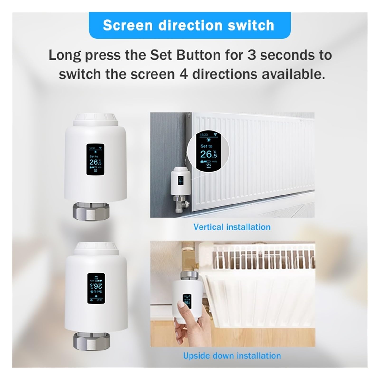 Inteligentny Termostat Domowy Zigbee 3.0, Wi-Fi Tuya, Zawór Grzejnikowy, Programowalna Głowica Termostatyczna TRV Automatyczna Regulacja(Zigbee TRV801Z)