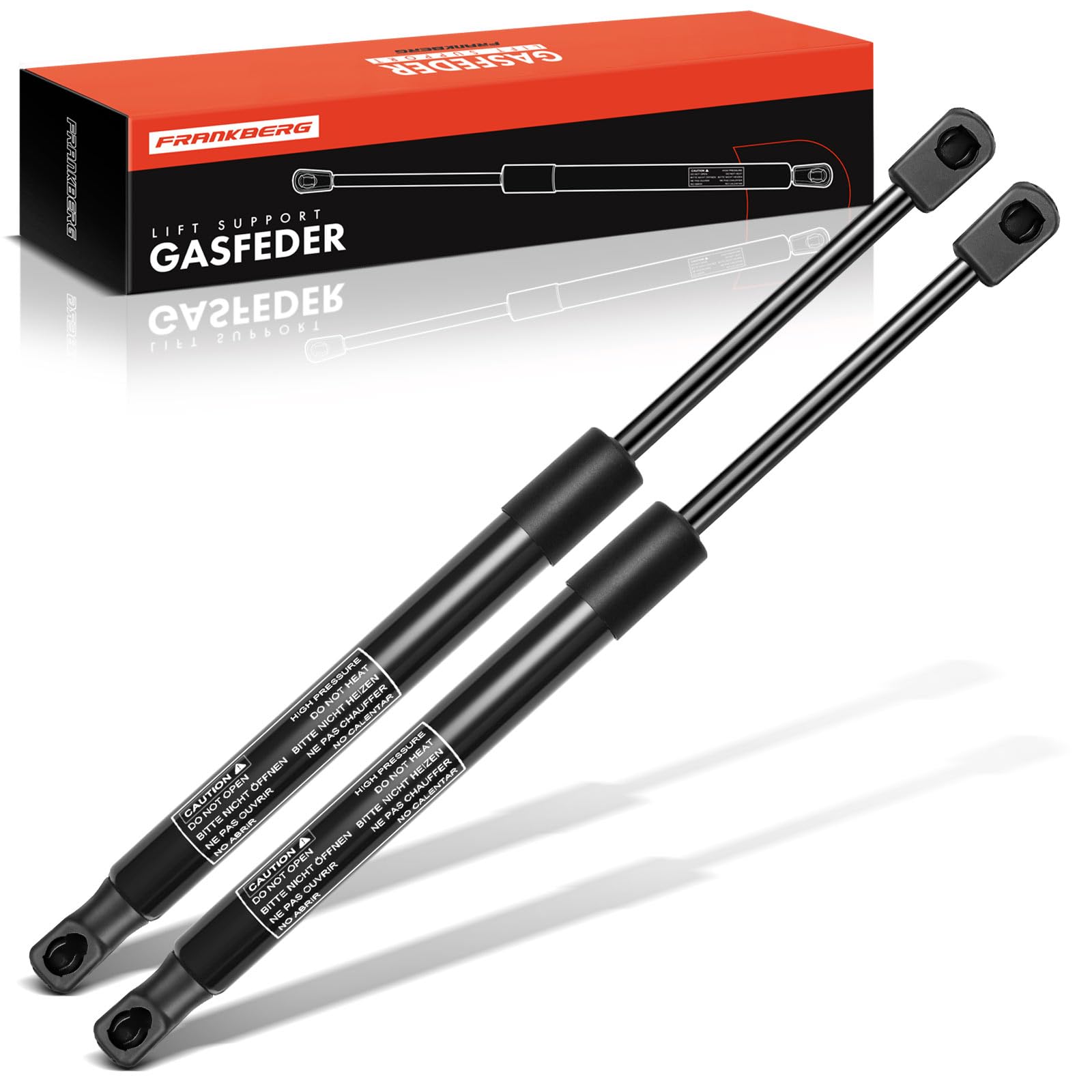 Frankberg 2x Molle a Gas Pistoni Pistone Pistoncini Ammortizzatori Universali 355N 445MM 170MM