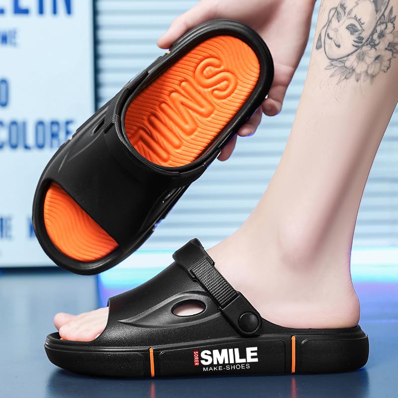 Slides for Men Soft Thick Sole Slide Sandals Pillow Slippers for House Shower Pool Beach Indoor Outdoor Walking4