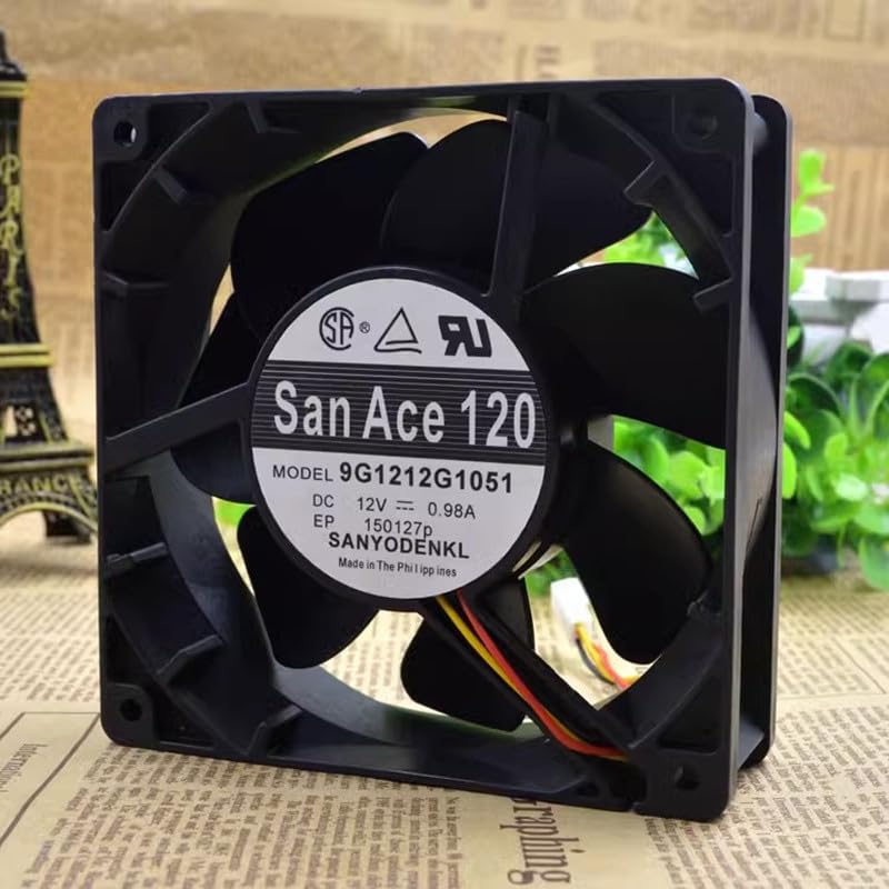 12038 9G1212G1051 12V 0.98A 120 * 120 * 38MM Three-Wire Inverter Fan