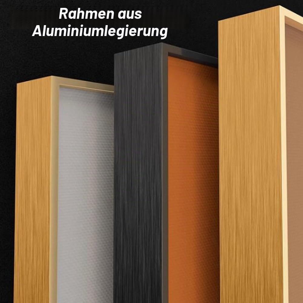 GRRICEPL Wandkunst, Große Abstrakte Dekorative Leinwandgemälde, Wandskulptur Mit LED Lichtern, Wohnzimmer Wandkunst Gemälde Schlafzimmer Büro Kunst Wand(Black-D,150X25CM)