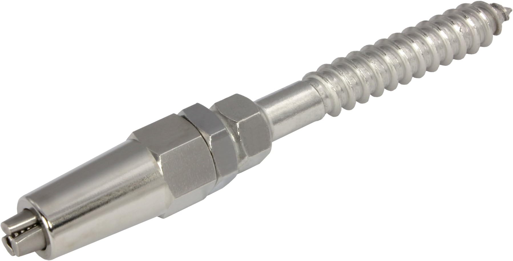 Lag Terminal, A316 Stainless Steel, for Cable Railing Systems (Fixed)