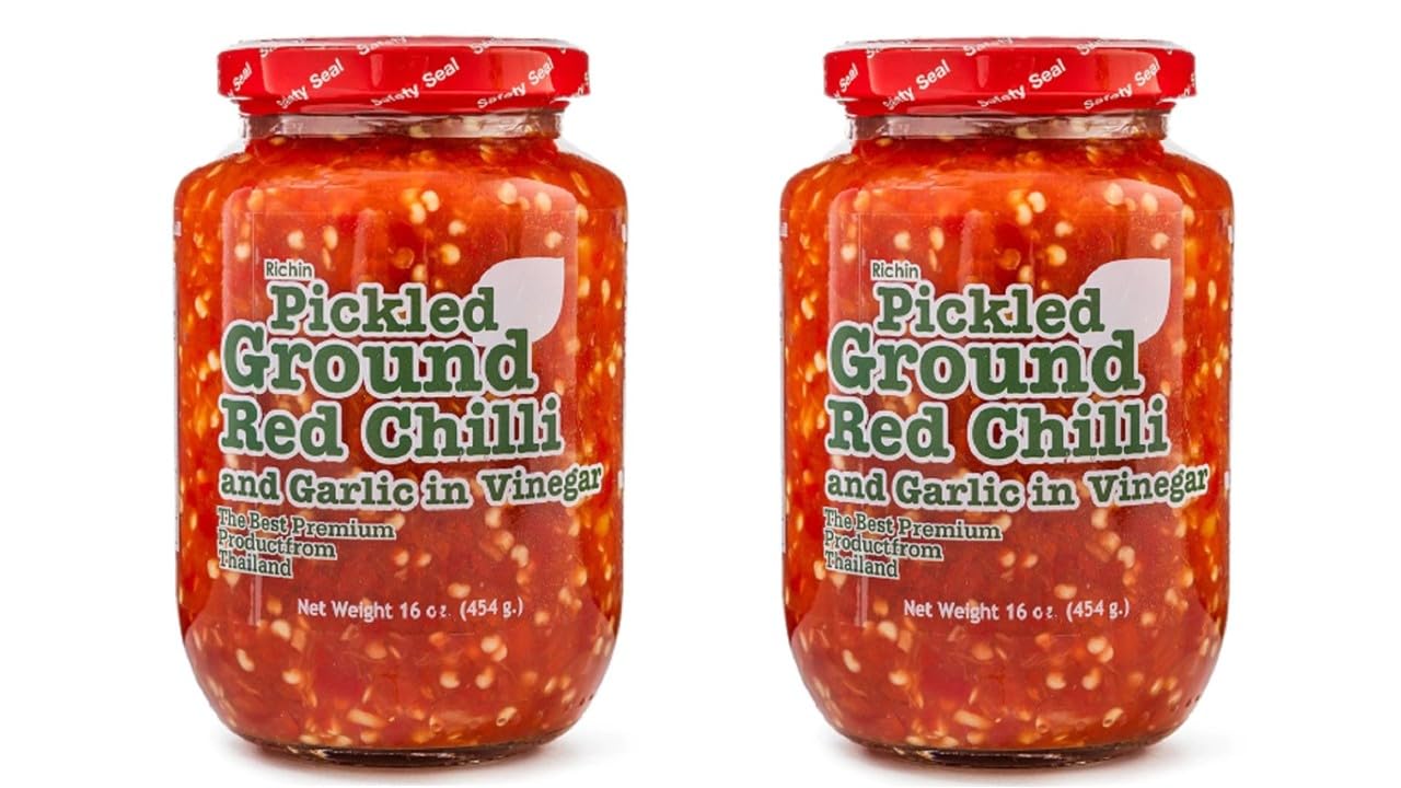 Chili Sauce Group (2 PACKS, PICKLED RED CHILI GARLIC IN VINEGAR)
