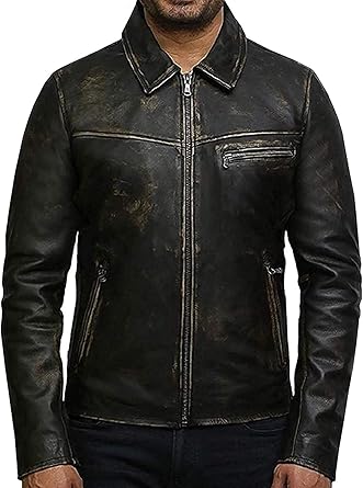 Brandslock Veste Motard En Cuir Pour Homme Veste En Cuir Souple De Qualite Superieure Amazon Fr Vetements