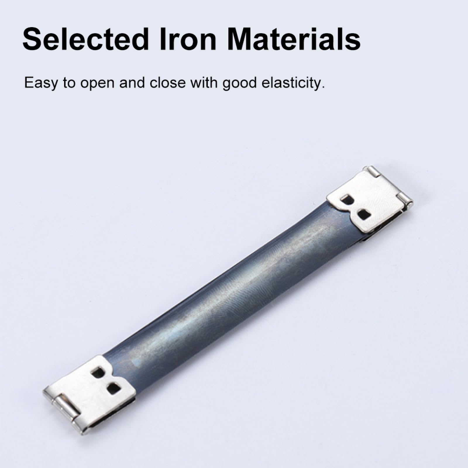 10Pcs Metal Internal Squeeze Locking Clasps Flex Closure Frame Hinges Spring Clip Purse Making Accessories for DIY Crafts(10cm) - Image 3
