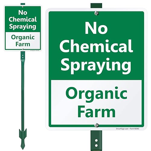 SmartSign 12 x 10 inch “No Chemical Spraying - Organic