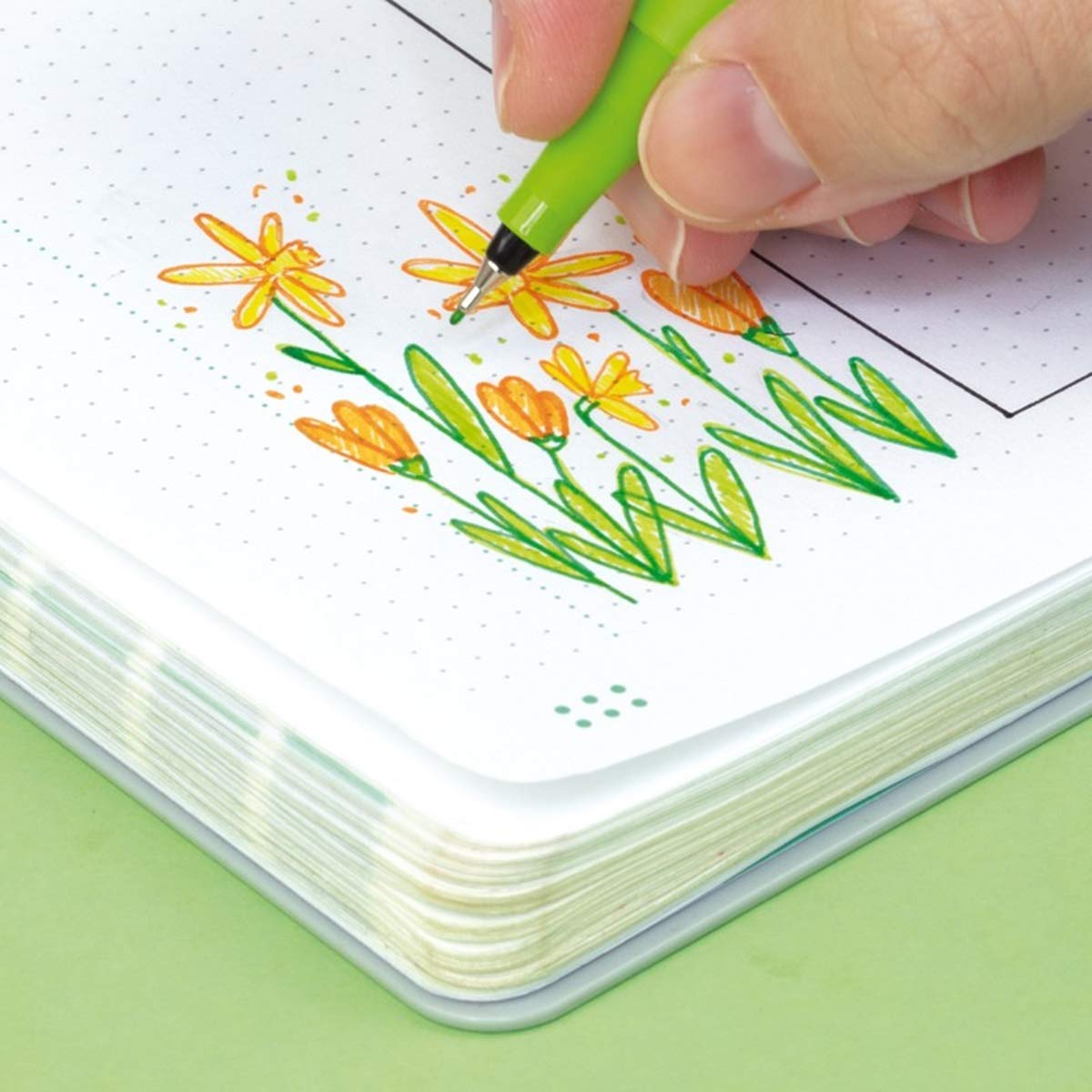 MILAN Case of 10 Sway Fineliner Markers, Yellow, Orange, Red, Pink, Lilac, Blue, Light Blue, Green, Light Green, Black - Image 3