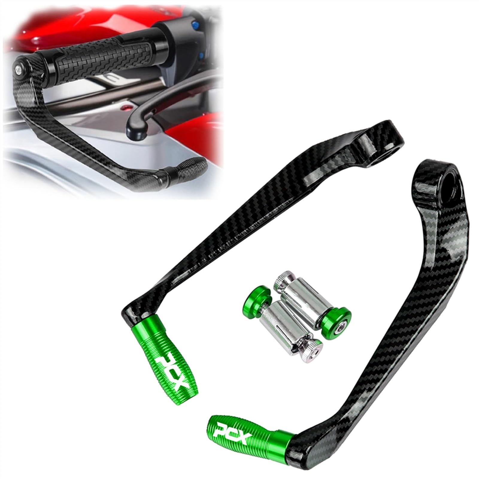 Protège-mains moto pour Honda PCX 125 150 levier vert - 8