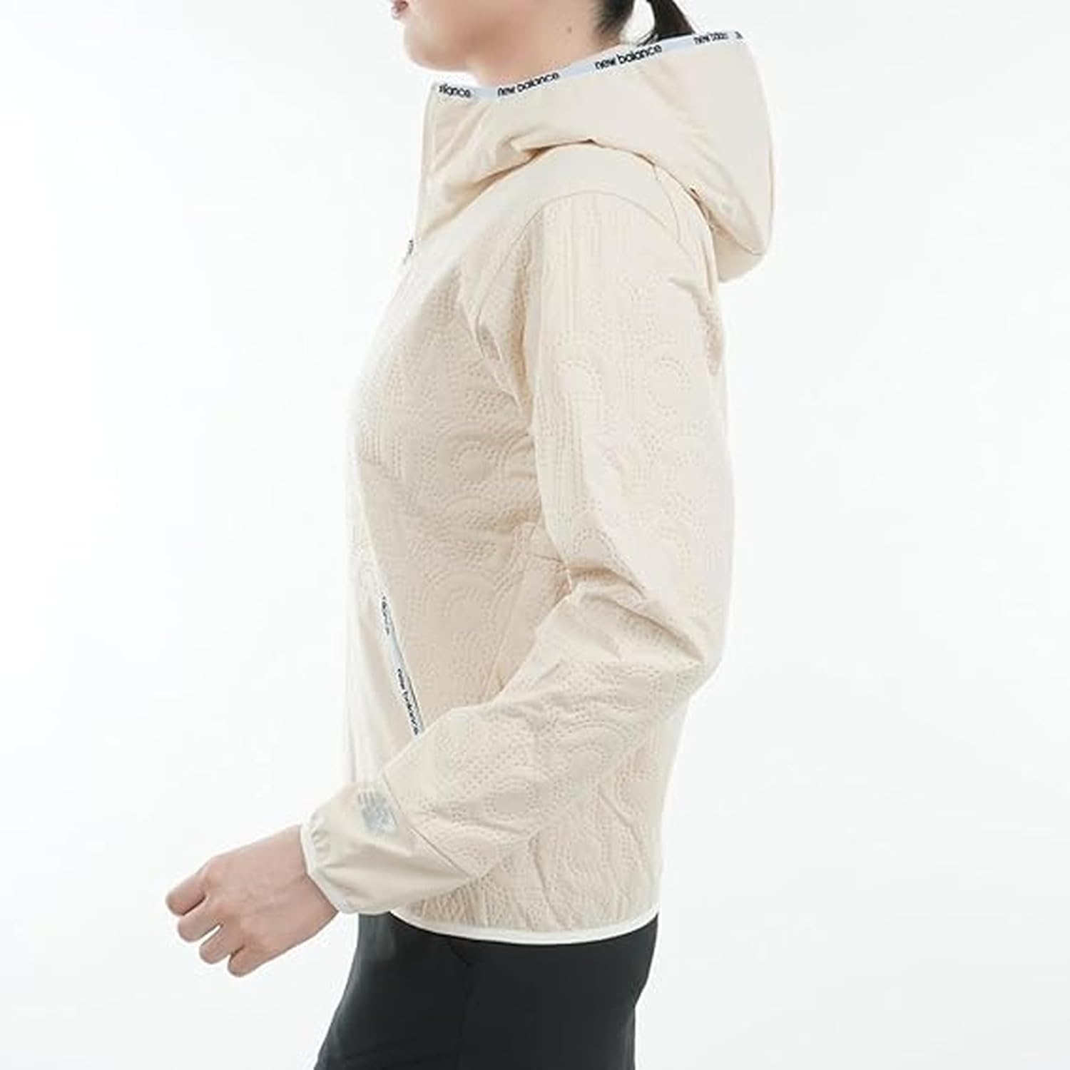 ニューバランスゴルフ 撥水 ダブルジップ パーカー ホワイト ブラック