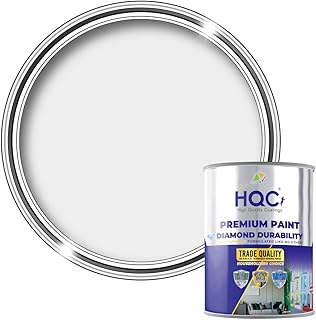 HQC Weather Shield Smooth Masonry Paint | 5L in 30+ Colours | Storm Proof, Scrub Resistance & Waterproof | Weatherproof Technology Designed with Acrylic Resin for Ultimate Protection Light Grey