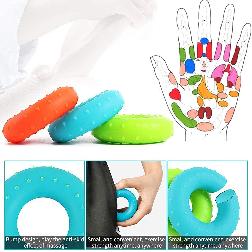 Hand Trainer 2 Stück - Silikon Griffkraft Trainer Für Finger Und Unterarme