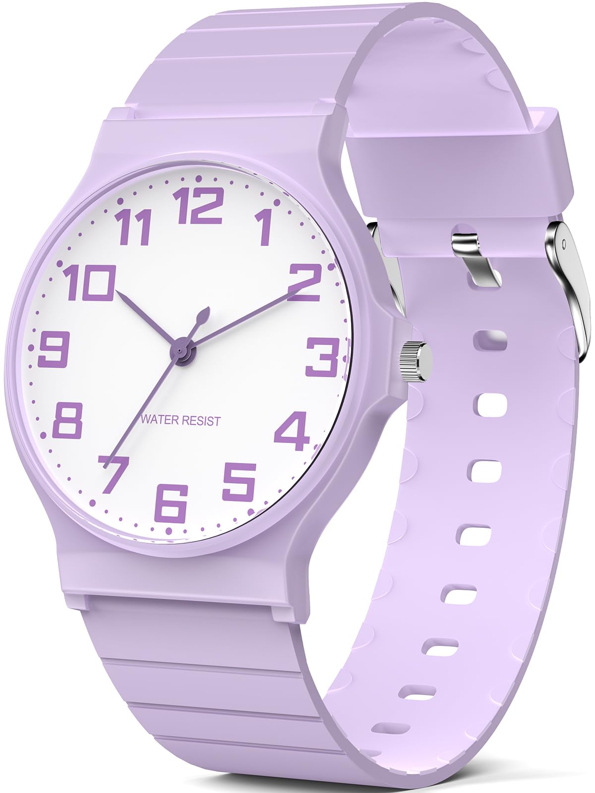 TENOCK Reloj analógico para niños y niñas, Resistente al Agua 30 m, Reloj Deportivo con Esfera Delgada y Correa Suave, fácil de Leer para niños de 5 a 15 años