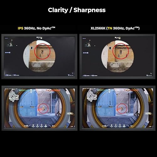 Miniatura 5 de BenQ Zowie XL2566K 24.5 Fast TN in 360Hz Monitor para juegos  Claridad de movimiento DyAc+  1080p  Ajuste XL para compartir  Menú rápido