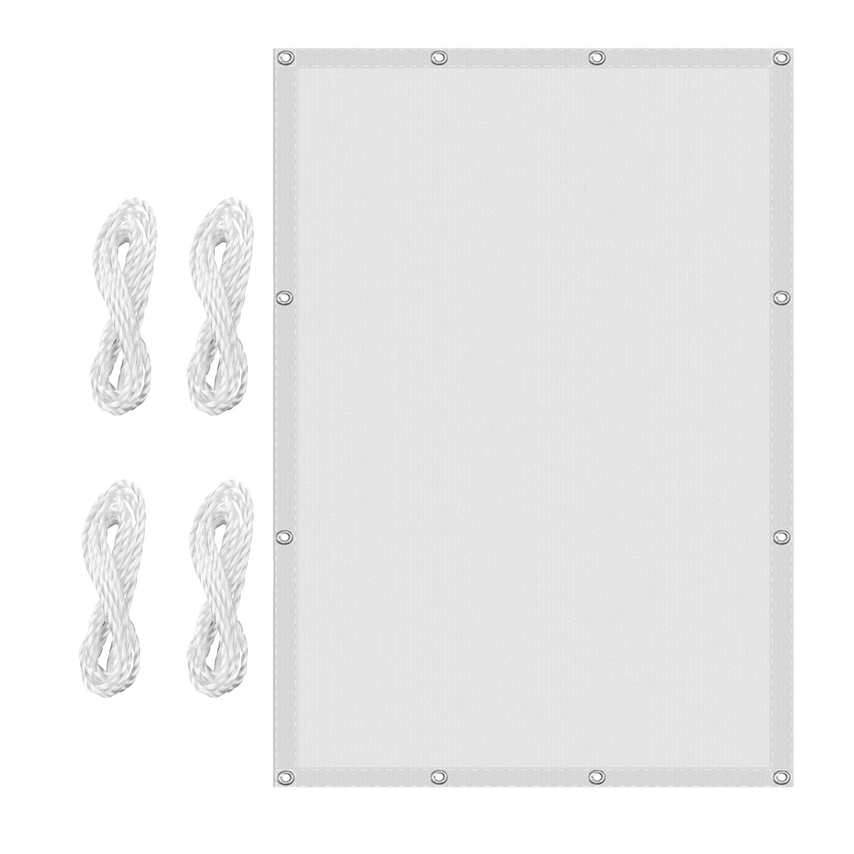 Voile d'ombrage protection UV 98% auvent polyester imperméable extérieur