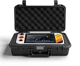 Mallette de transport rigide étanche avec protection IP67 et doublure douce pour console Gamestation Go et accessoires, noir ABS