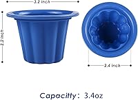 Vista 4 de Webake Jello Shot Cups de silicona Popover Pan Pudín para hornear tazas antiadherentes muffins Cupcake Liner 12