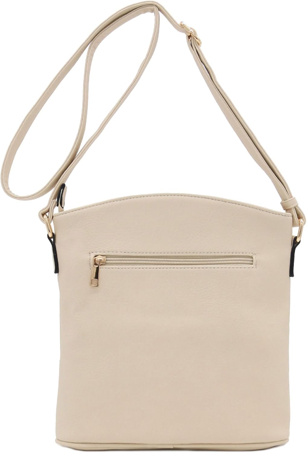 ALYSSA Triple Zip Pocket Large Crossbody Bag - Image 6