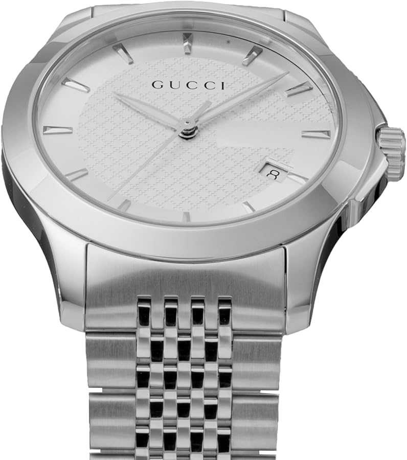 GUCCI 腕時計 YA126401 G Timeless(シルバー） Amazon.co.jp: [グッチ]GUCCI 腕時計 G-タイムレス 126MD SS シルバー