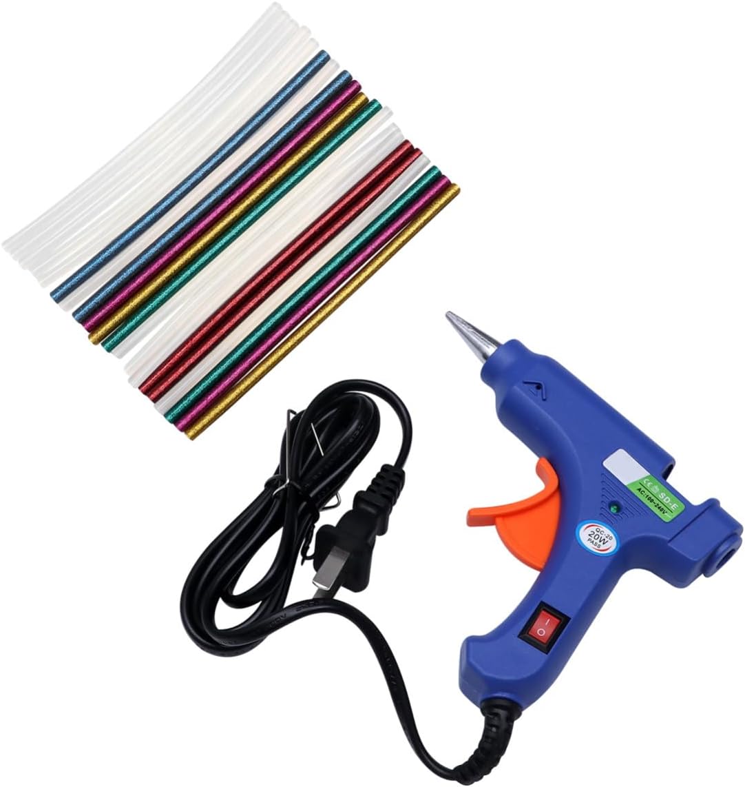 20w Hot Melt Glue Gun Rod Glue Sticks Heavy Duty for Diy Home School Repair