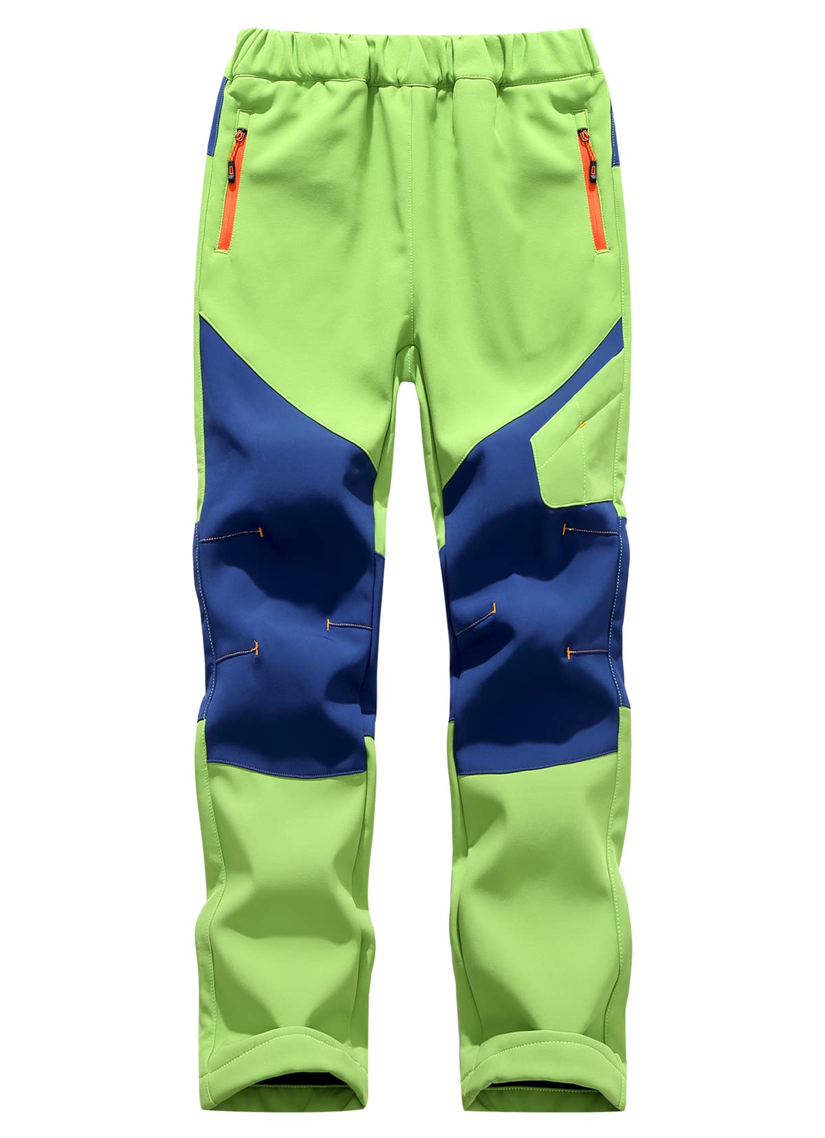 Softshellbroek voor kinderen, gevoerde thermische broek met