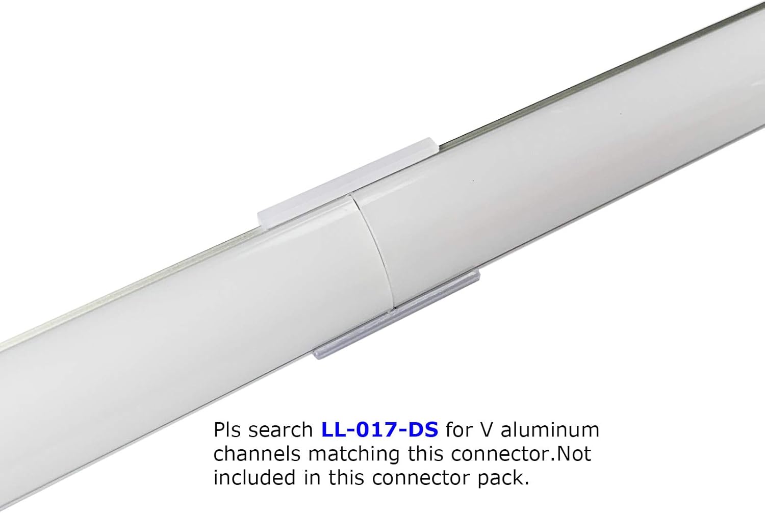 Litever 90 Degrees Corner Connectors, ONLY for Litever Slim V Shape LED Strip Aluminum Channels, Screws Included, LL-016-90D