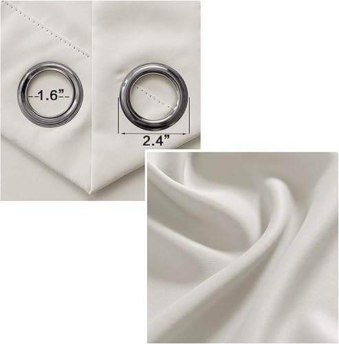 Miniatura 6 de Cortina de puerta para privacidad de puerta, cortina opaca en blanco y negro con ojales, cortina de ventana con ojales, diseño de panorama de Nueva