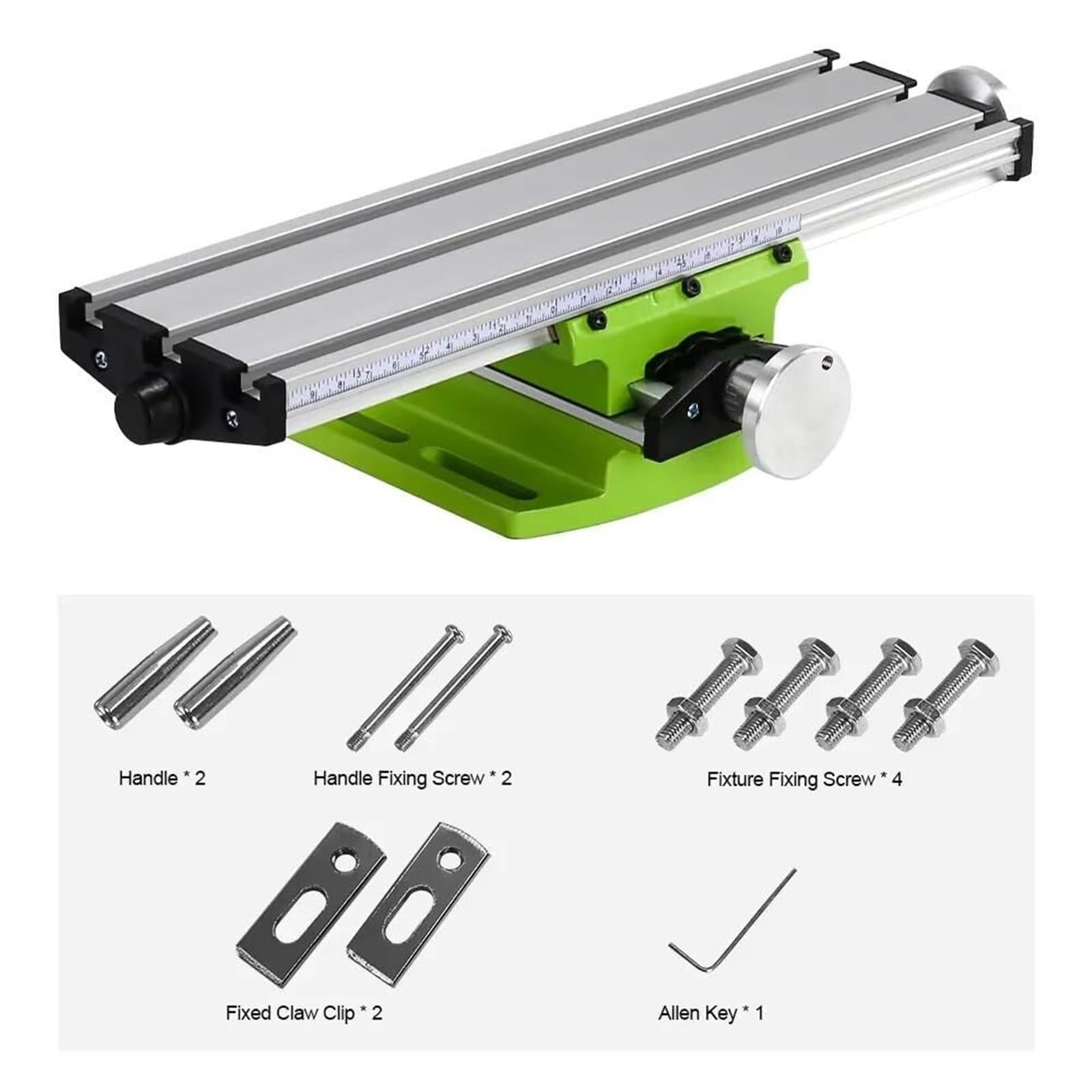 Drehmaschine, Drehmaschine, Verbundtisch Arbeitstisch Mit Kreuzschlitten Zum Fräsen Bohrbank Multifunktionsverstellbar X-Y, für die DIY-CNC-Bearbeitung von Holzstein