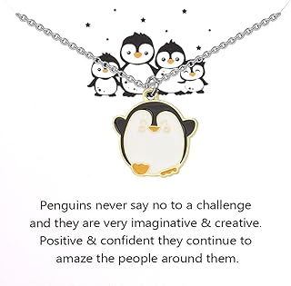 Penguin Necklace Cute Penguin Pendant Jewelry Penguin Themed Gift For Penguin Lover