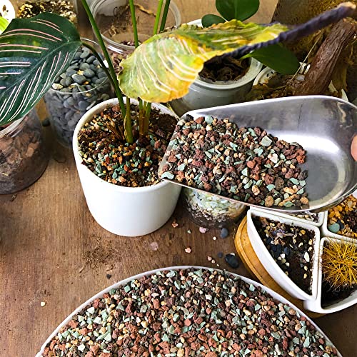 Image of 18lb Mix Lava Rocks for Plants in Door -Gravel Pebbles for Bonsai Succulent Cactus Potting Soil and Vase Fillers, Fairy Gardening,Top Dressing