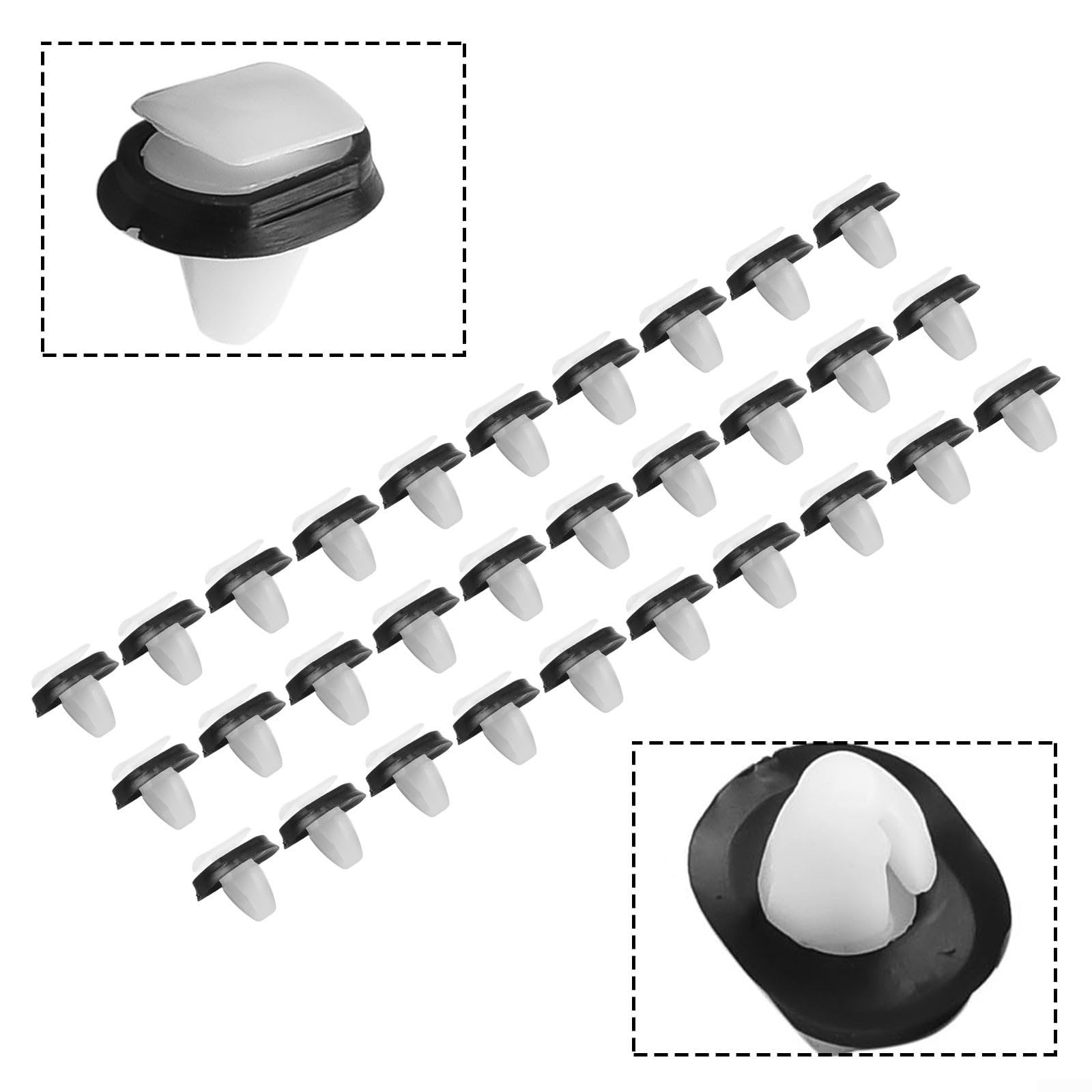 Lot De 20 Clips De Montage Pour Garniture De Portière Extérieure De