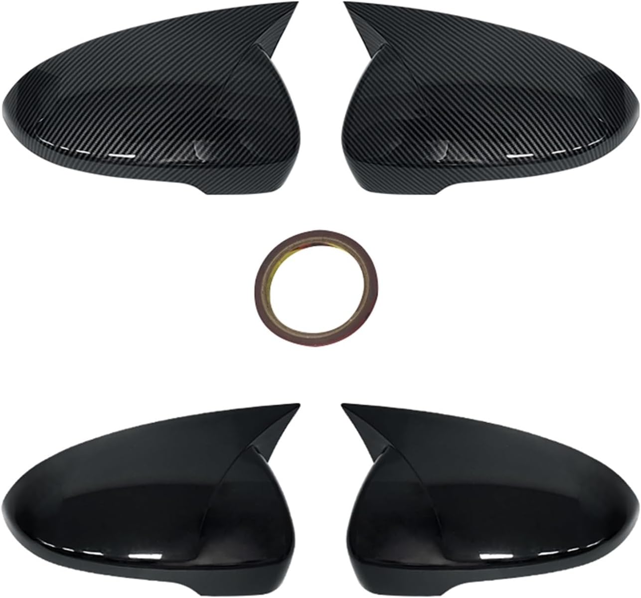 Fit for Hyundai 2015-2020 Car Accessories Rearview Mirrors Cover Rear View Mirror Rearview Mirror Cover (Color : Carbon Fiber Pattern)