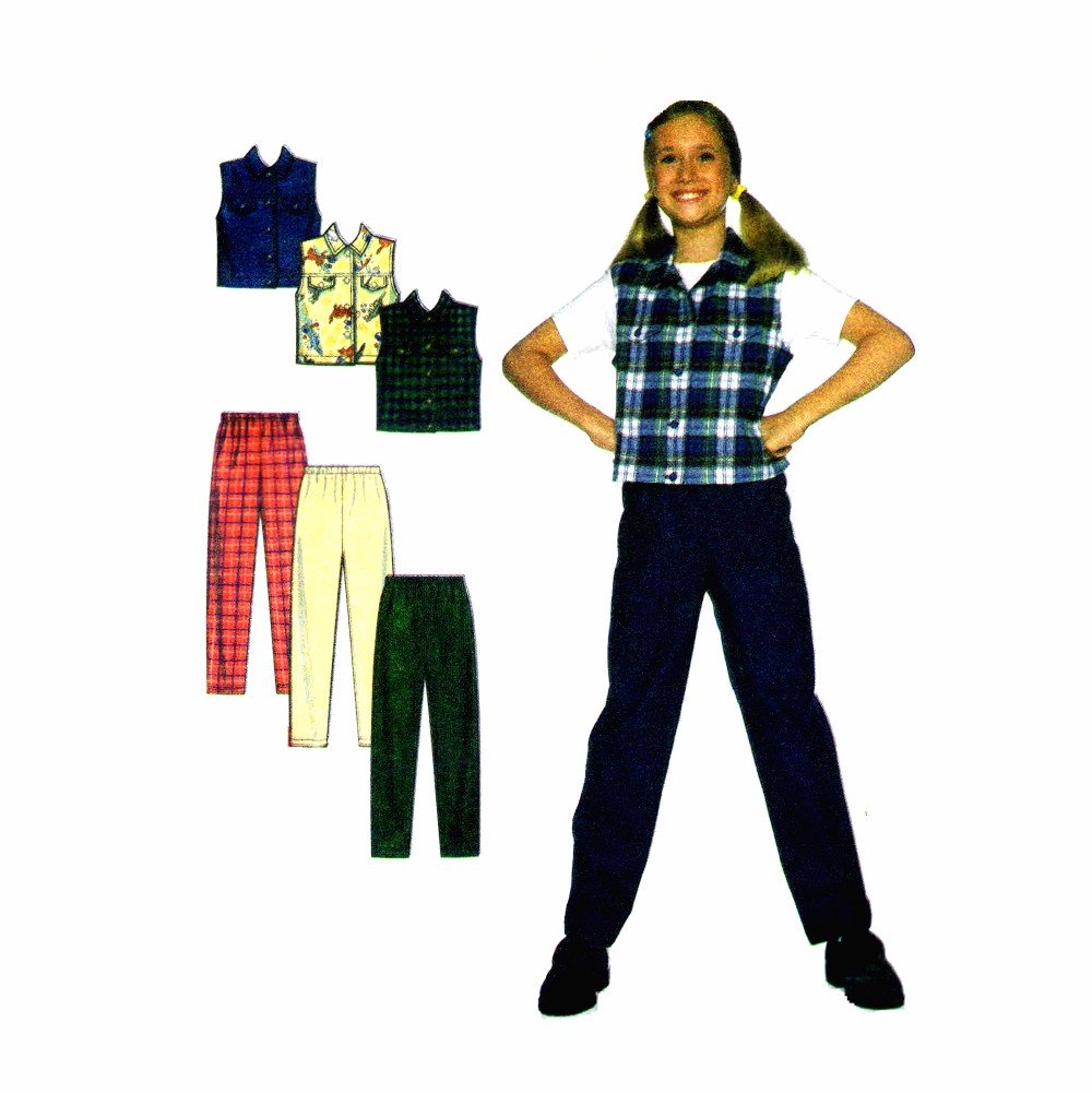 Patron de couture Simplicity 7937 ensemble gilet et pantalon coupe haut de gamme