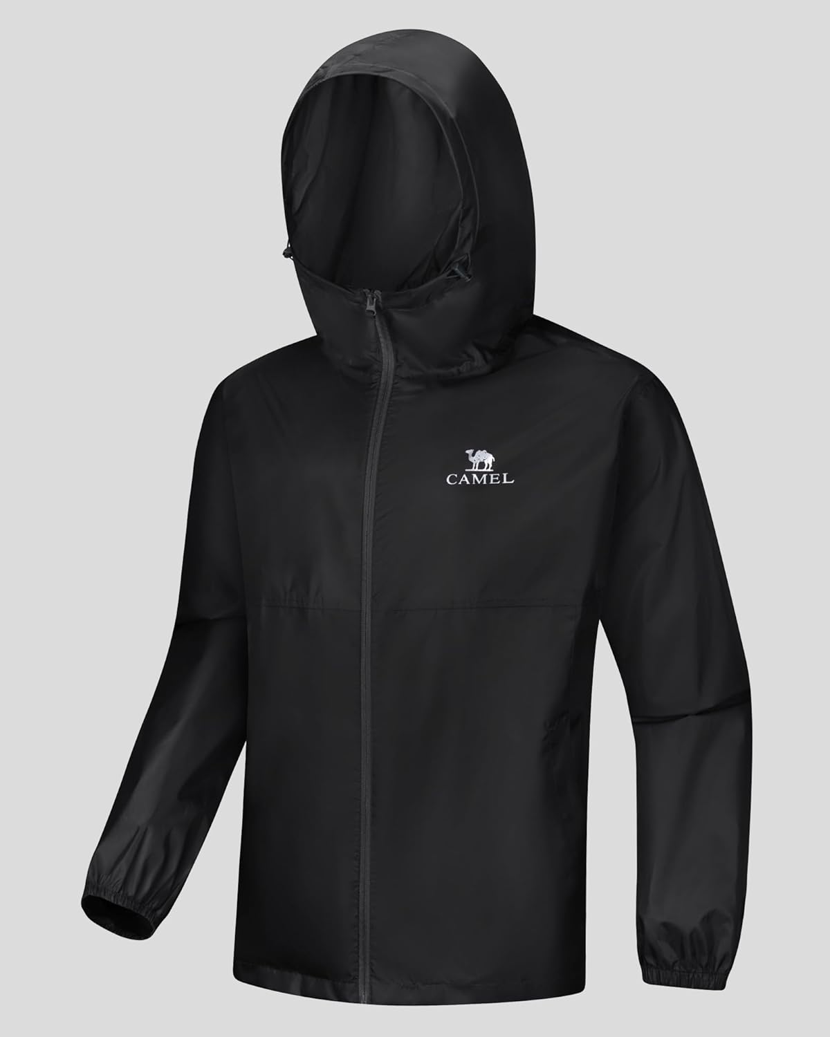 CAMEL CROWN Men's Rain Jacket Waterproof Lightweight Windproof Raincoat with Hood for Cycling Hiking Running Golf - Image 6