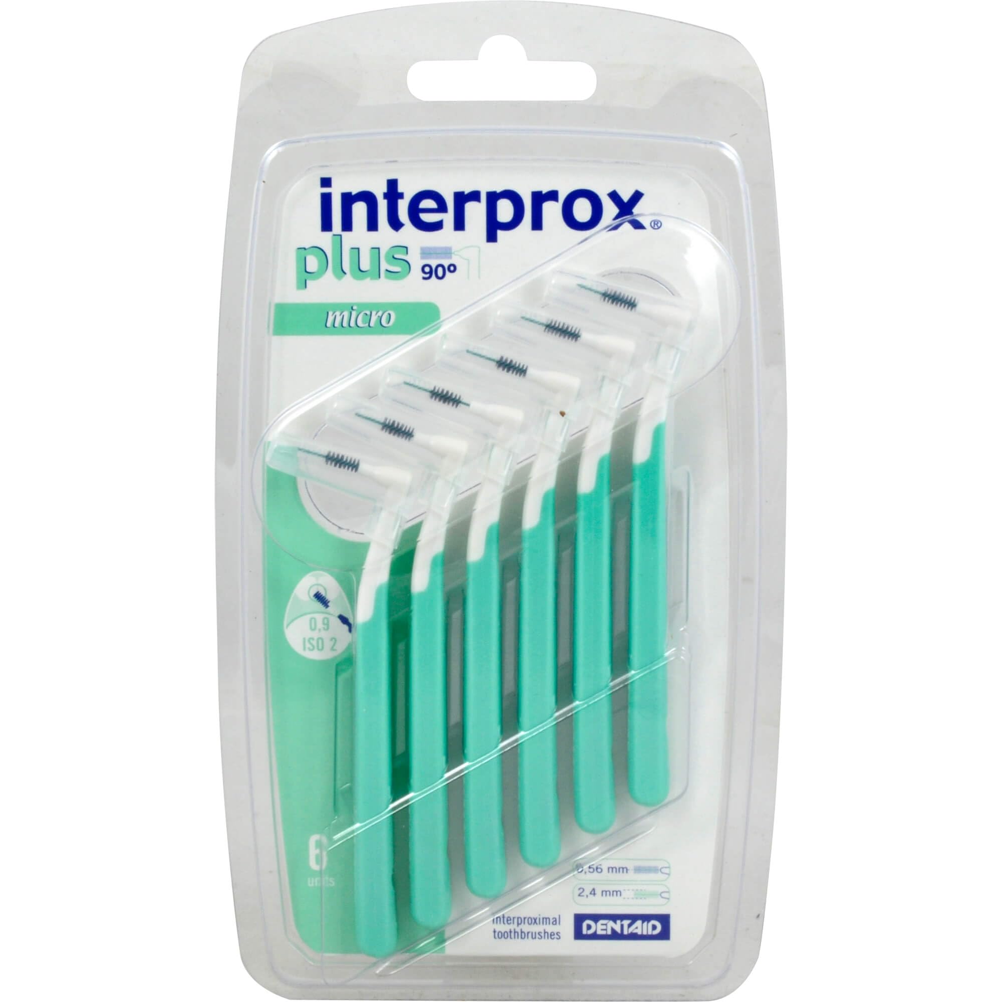 Interprox Plus 0.56mm Micro Interdental Brushes Green (Pack of 6)