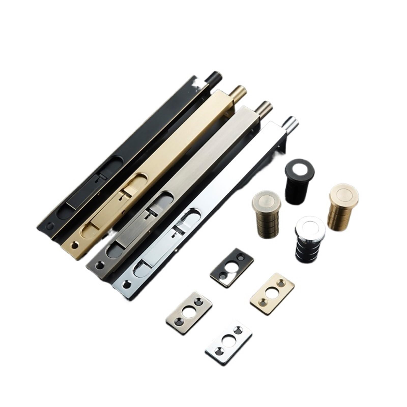 Lot de 3 loquets sécurité dissimulés en laiton for porte Pour Portes(Color 1)
