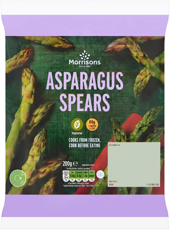 Morrisons Asparagus Spears, 200g (Frozen) Amazon.co.uk Grocery