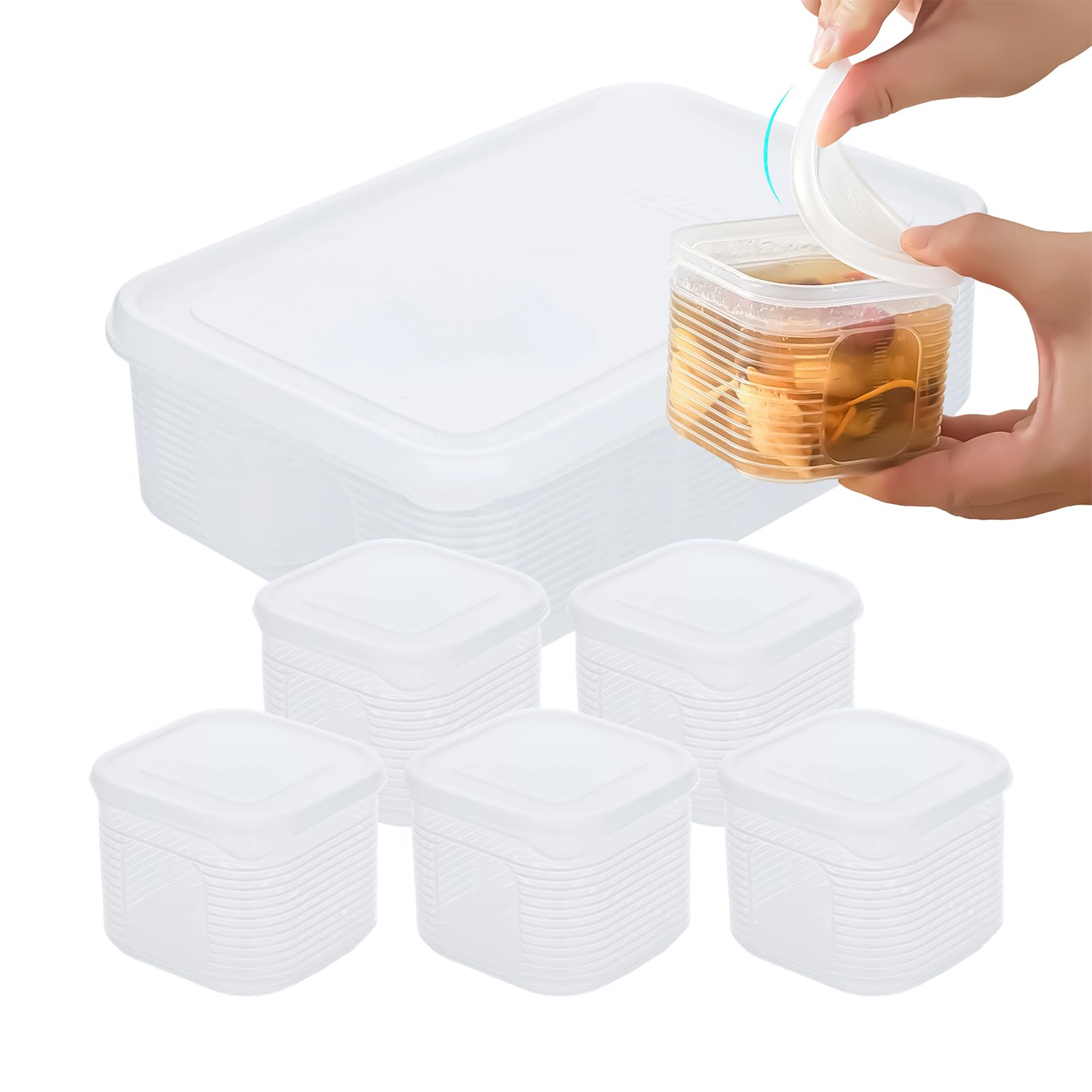 Boîte de rangement pour frigo hermétique avec couvercle empilable pour fruits