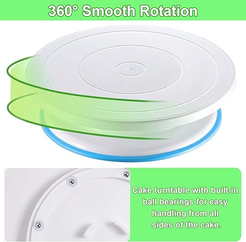 Miniatura 4 de Suuker Kit de decoración de pasteles de 207 piezas, 30 puntas de tuberías y 101 bolsas de tuberías, 4 puntas de tuberías rusas, 1 soporte para