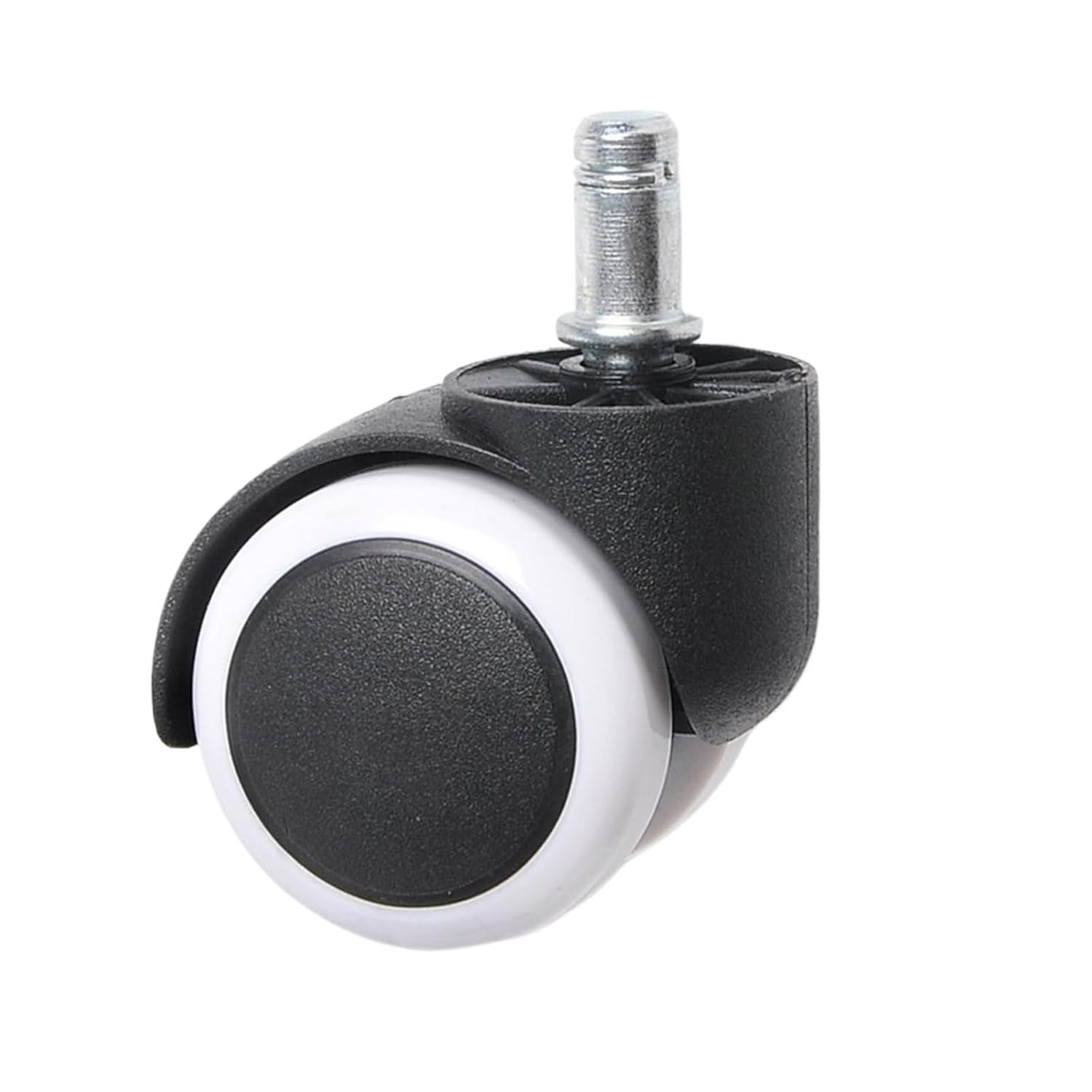 2PCS Silent Reinforced Furniture Casters 2 Inch Polyurethane Universal Wheel Boss Chair Wheel Office Chair Casters(White)