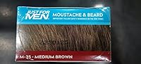 Vista 101 de JUST FOR MEN Color Gel Mustache & Beard M-35 Marrón Medio 1 ea (Paquete de 4)