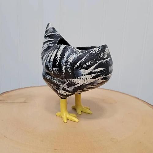 Miniatura 2 de Adorno de hipopótamo pequeño de pollo maceta suculenta maceta de cactus maceta única maceta divertida maceta de granja regalo de pollo decoración de