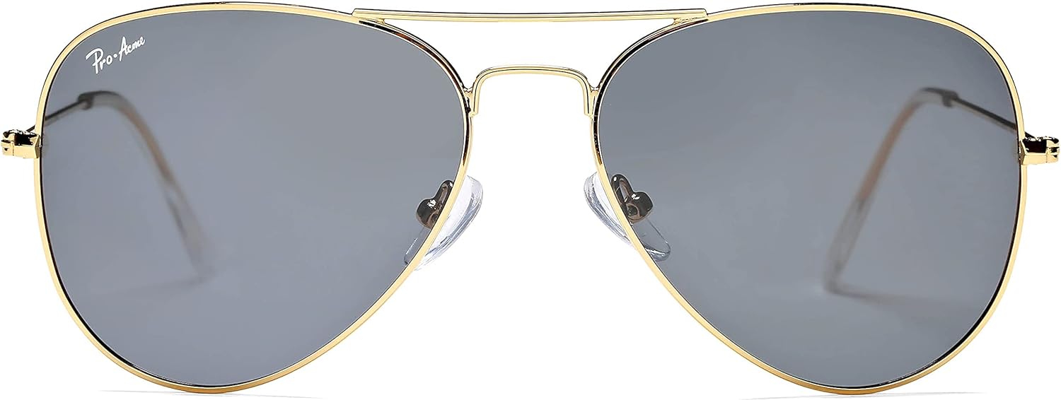 Pro Acme Classic Polarized Aviator Sunglasses for Women Men, Lightweight Metal Pilot Frame UV400 Protection 58MM - Image 7