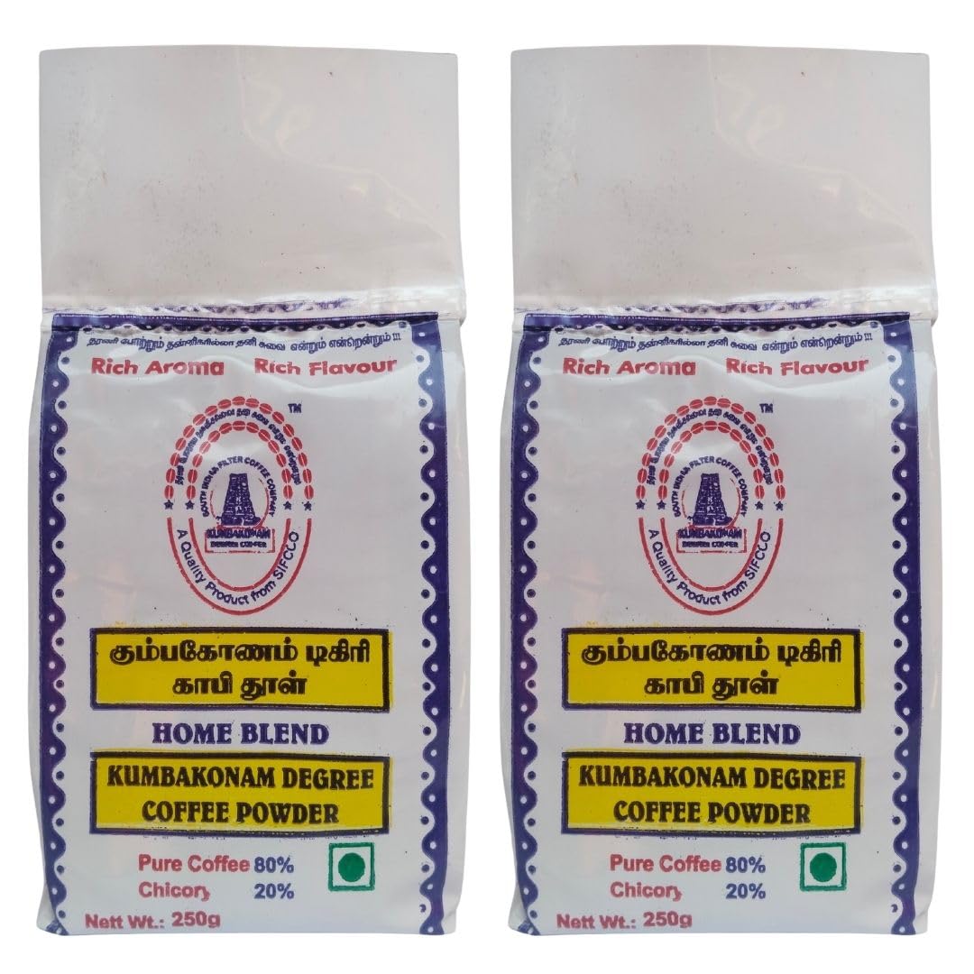 Kumbakonam Degree Coffee Powder with 20% Chicory (2 * 250g)