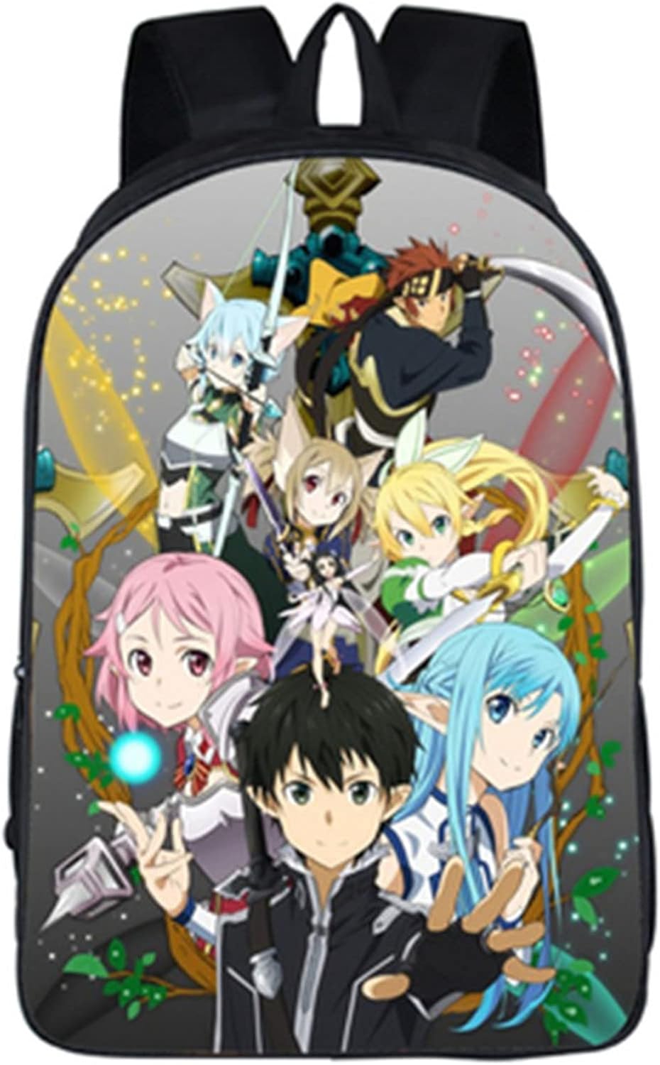 Anime Sword Art Online Backpack School Bag Kirigaya Kazuto Kirito Daypack Student Bag 14